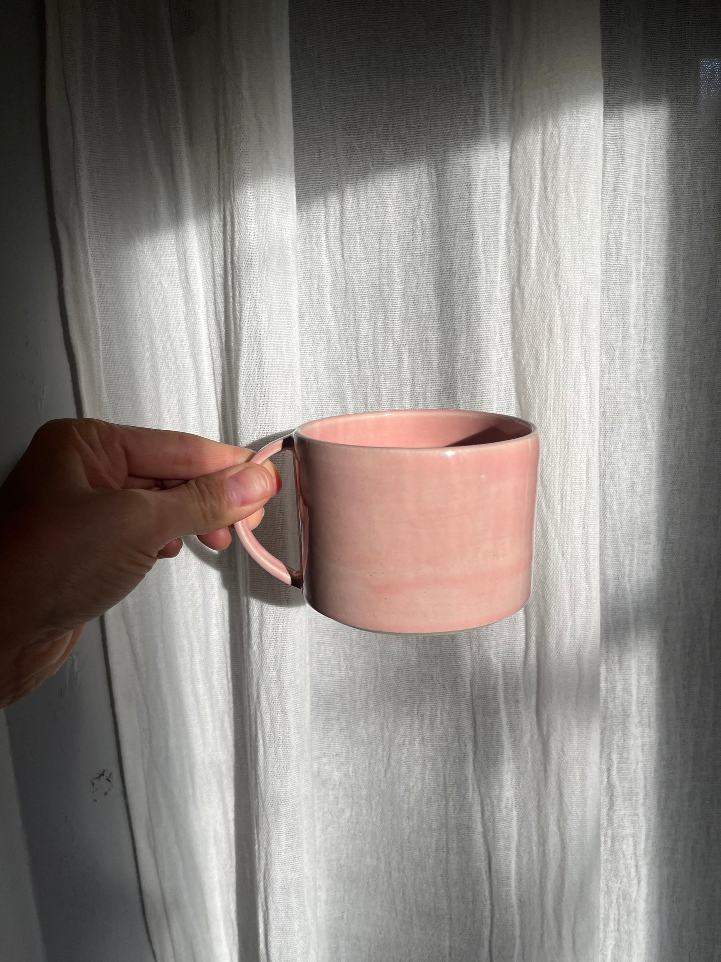 Pink rose cup