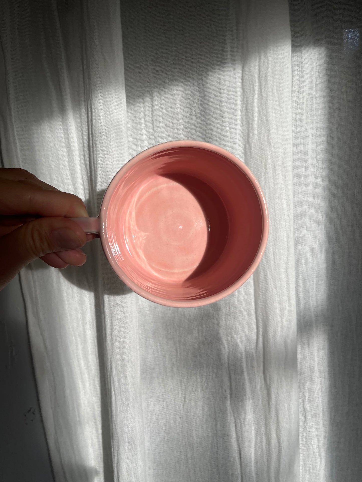 Pink rose cup