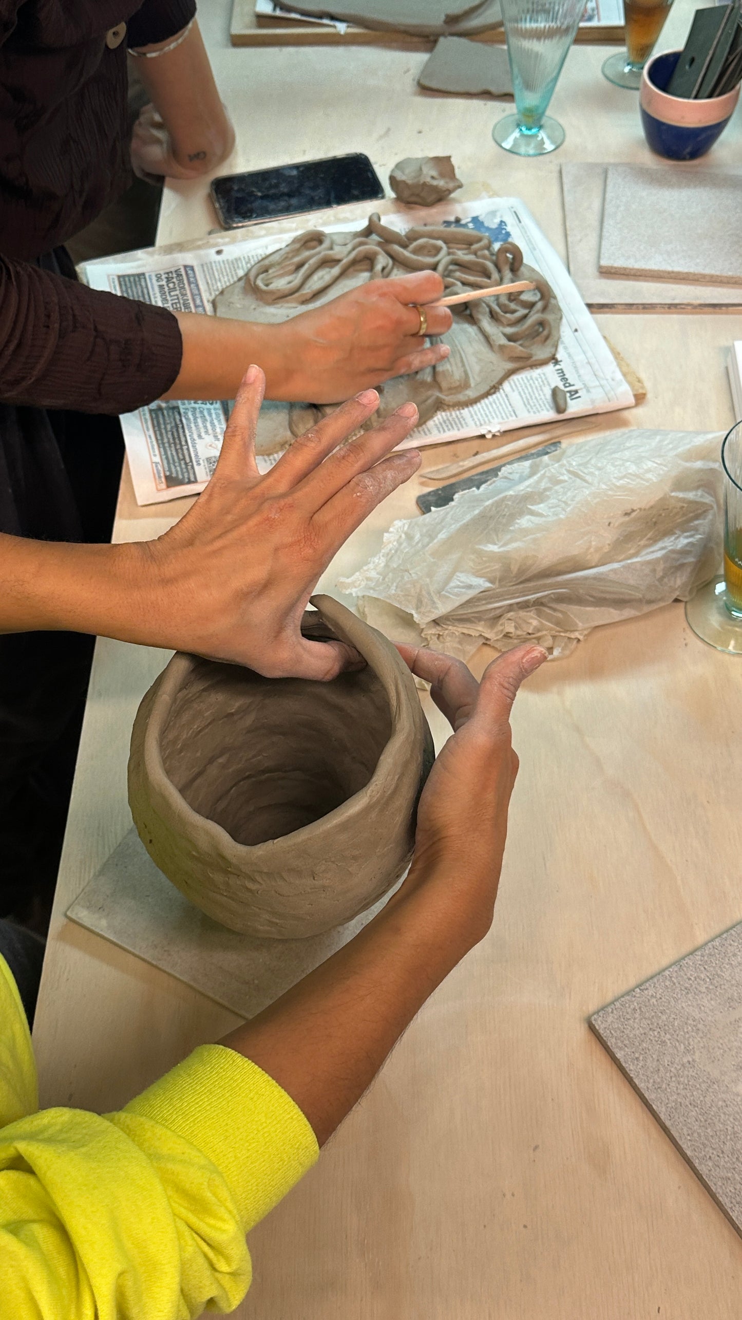 Clay&Wine sculptures and vases 30.1
