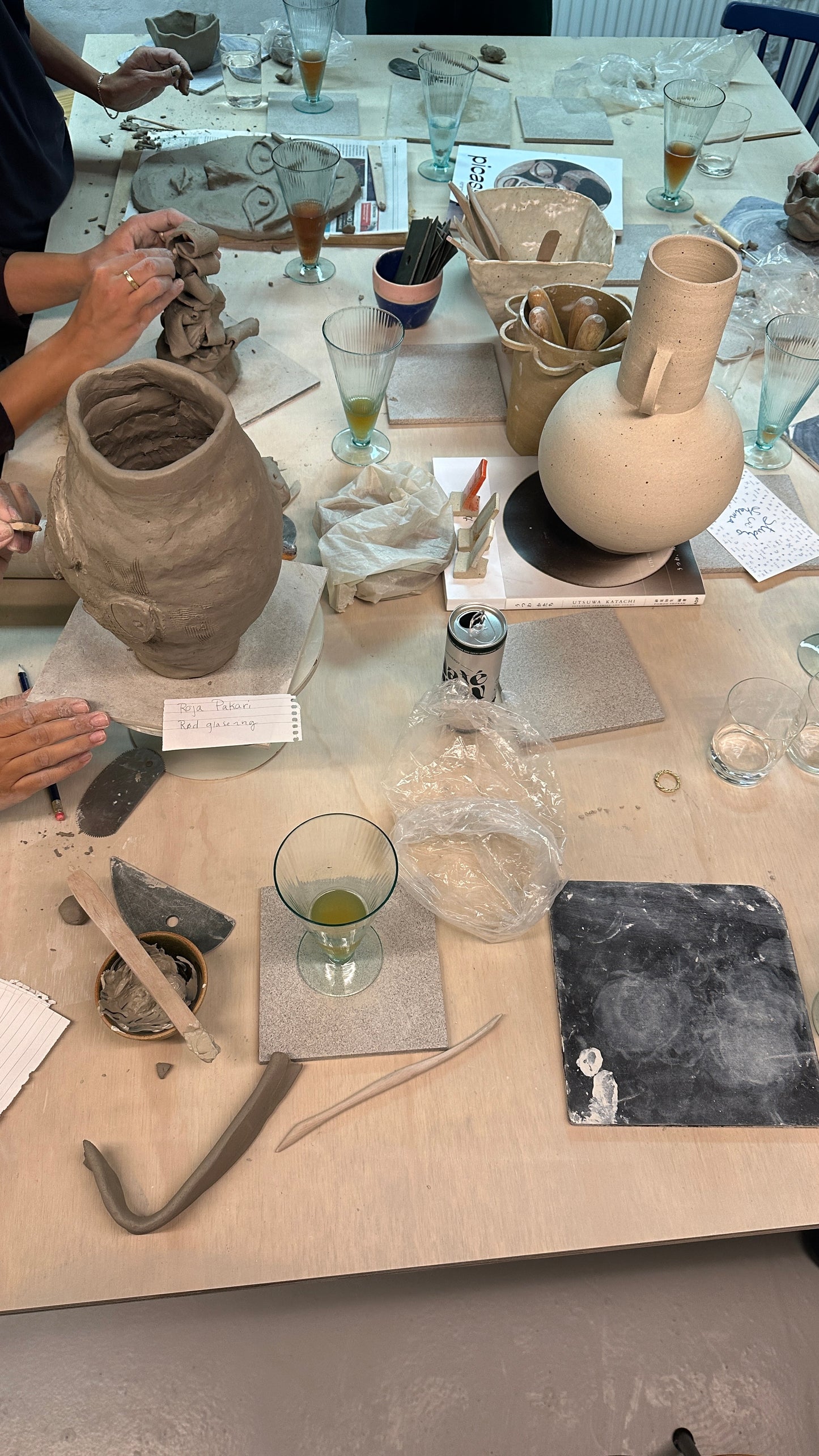 Clay&Wine sculptures and vases 27.2